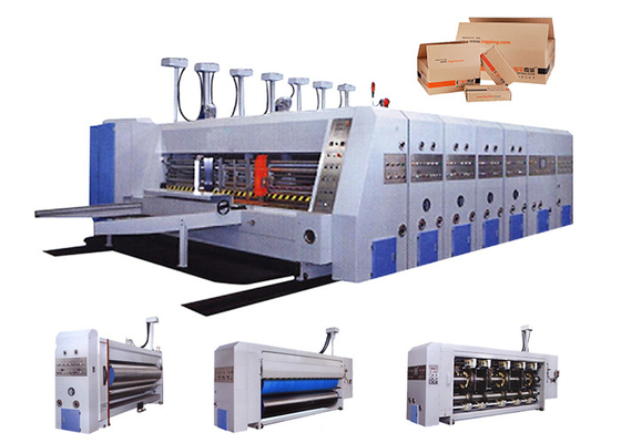 Κίνα Αυτόματο ζαρωμένο κιβώτιο χαρτοκιβωτίων που κατασκευάζει τη μηχανή/τη μηχανή εκτύπωσης Flexo προμηθευτής