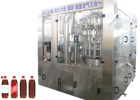 Κίνα 3 σε 1 ενωμένο με διοξείδιο του άνθρακα μη αλκοολούχο το σύστημα ελέγχου PLC γεμίζοντας μηχανών δοχείων ποτών προμηθευτής