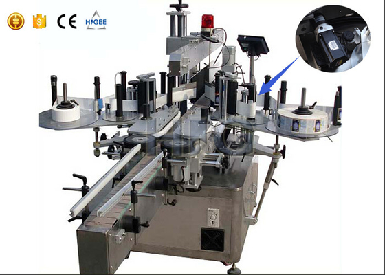 Κίνα Διπλή δευτερεύουσα μηχανή μαρκαρίσματος αυτοκόλλητων ετικεττών, στρογγυλή/τετραγωνική μηχανή μαρκαρίσματος μπουκαλιών  προμηθευτής